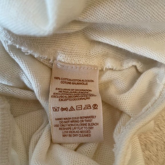 White off the shoulder free people top with flower detail - Picture 8 of 11